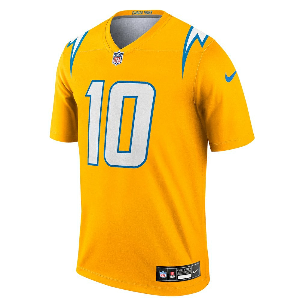 Justin Herbert Los Angeles Chargers Alternate Charger Power Legend Player Performance Top - Gold | Nike outlet