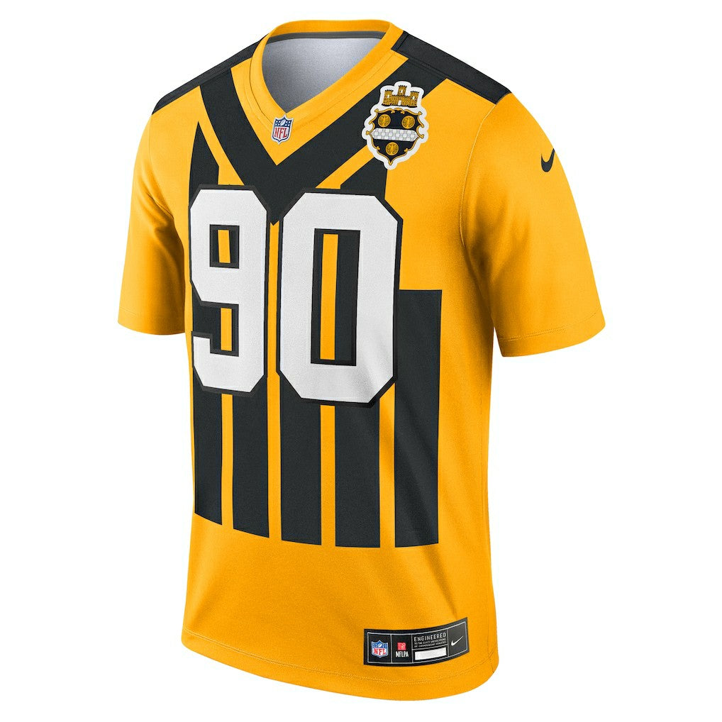 T.J. Watt Pittsburgh Steelers Alternate 1933 Throwback Legend Player Performance Top - Gold | Nike outlet