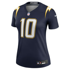 Justin Herbert Los Angeles Chargers Women's Alternate Super Chargers Legend Player Performance Top - Navy | Nike for sale