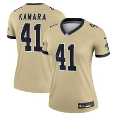 Alvin Kamara New Orleans Saints Women's Gameday Golds Alternate Legend Player Performance Top - Gold | Nike for sale