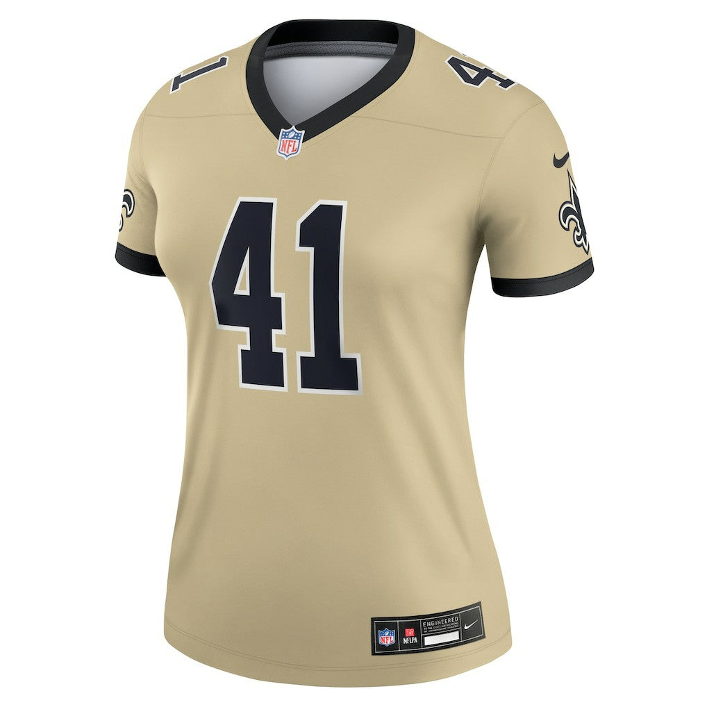 Alvin Kamara New Orleans Saints Women's Gameday Golds Alternate Legend Player Performance Top - Gold | Nike for sale