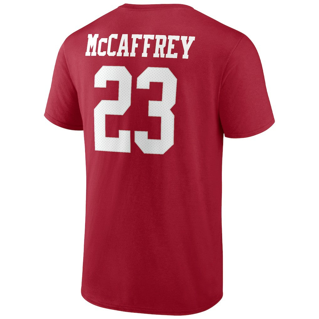 Christian McCaffrey San Francisco 49ers Player Icon T-Shirt - Scarlet discount