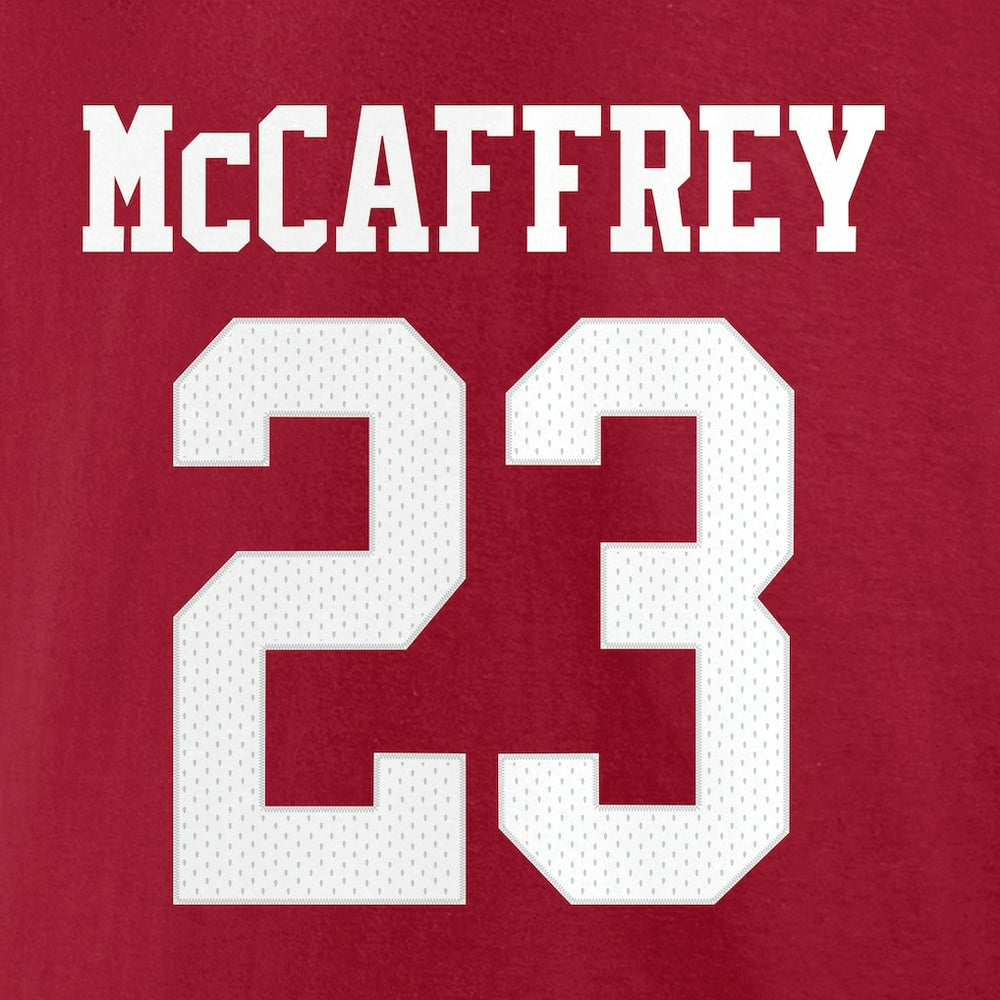 Christian McCaffrey San Francisco 49ers Player Icon T-Shirt - Scarlet discount