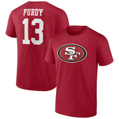 Brock Purdy San Francisco 49ers Player Icon T-Shirt - Scarlet online