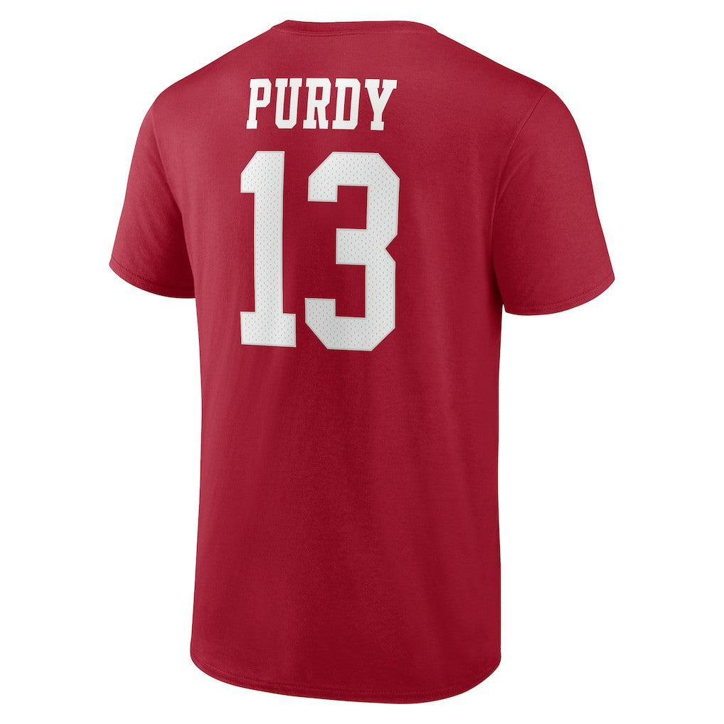 Brock Purdy San Francisco 49ers Player Icon T-Shirt - Scarlet online