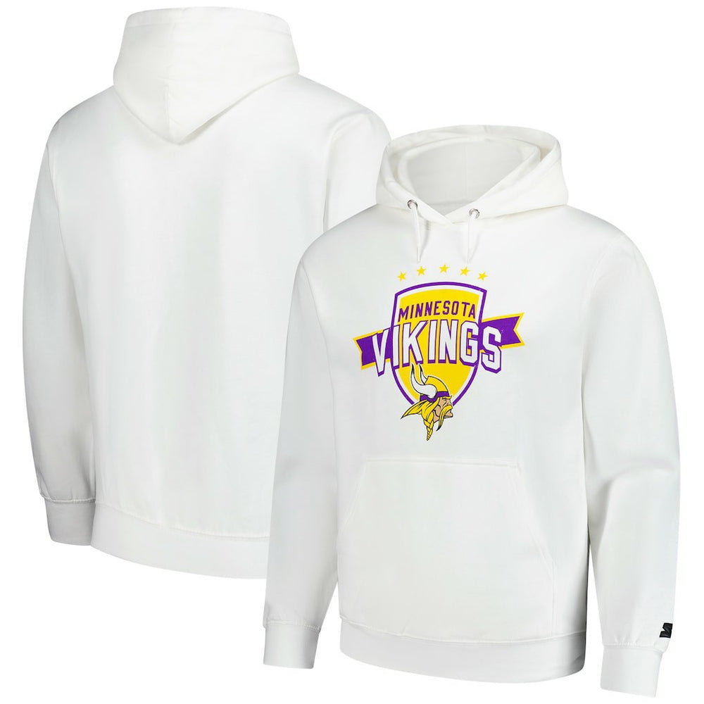 Minnesota Vikings Starter Vintage Pullover Hoodie - White outlet