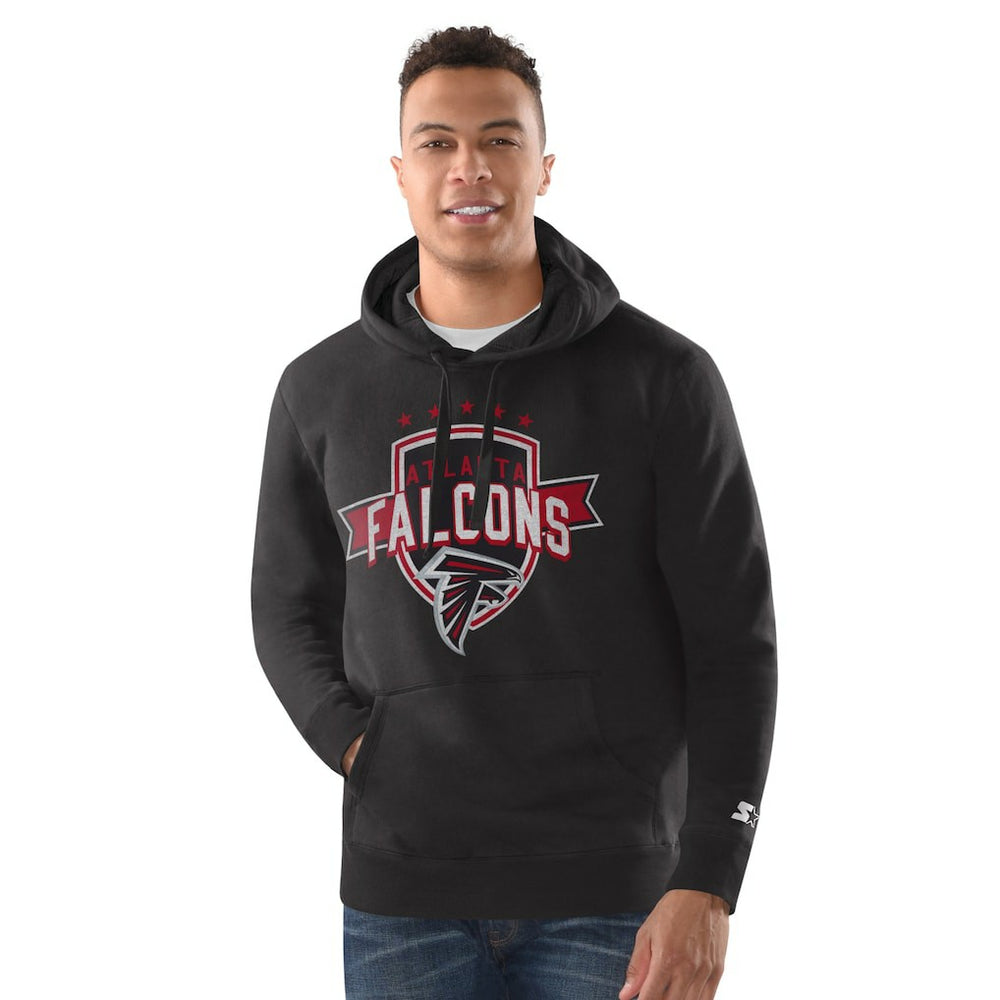 Atlanta Falcons Starter Vintage Pullover Hoodie - Black for sale
