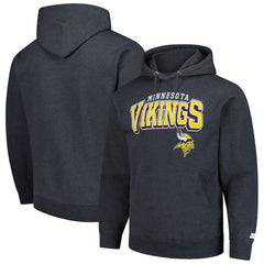 Minnesota Vikings Starter Vintage Pullover Hoodie - Charcoal discount