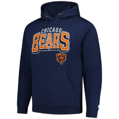 Chicago Bears Starter Vintage Pullover Hoodie - Navy discount