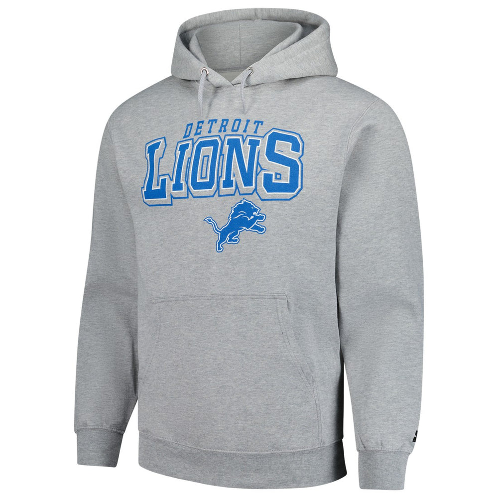 Detroit Lions Starter Vintage Pullover Hoodie - Heather Gray discount