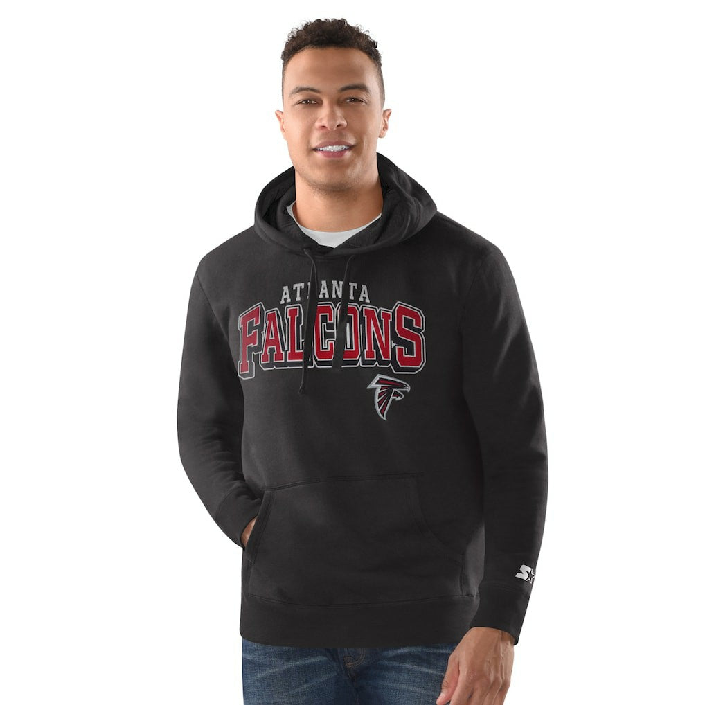Atlanta Falcons Starter Vintage Pullover Hoodie - Black discount