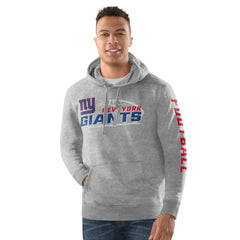 New York Giants Starter Vintage Pullover Hoodie - Heather Gray discount