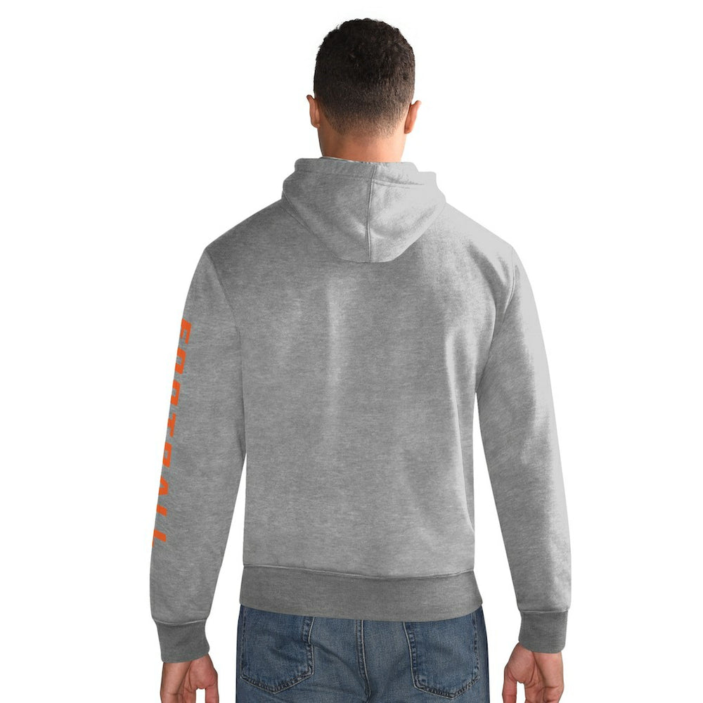 Denver Broncos Starter Vintage Pullover Hoodie - Heather Gray cheap