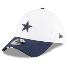 Dallas Cowboys New Era 2025 NFL Training Camp 39THIRTY Flex Hat - White/Navy sale