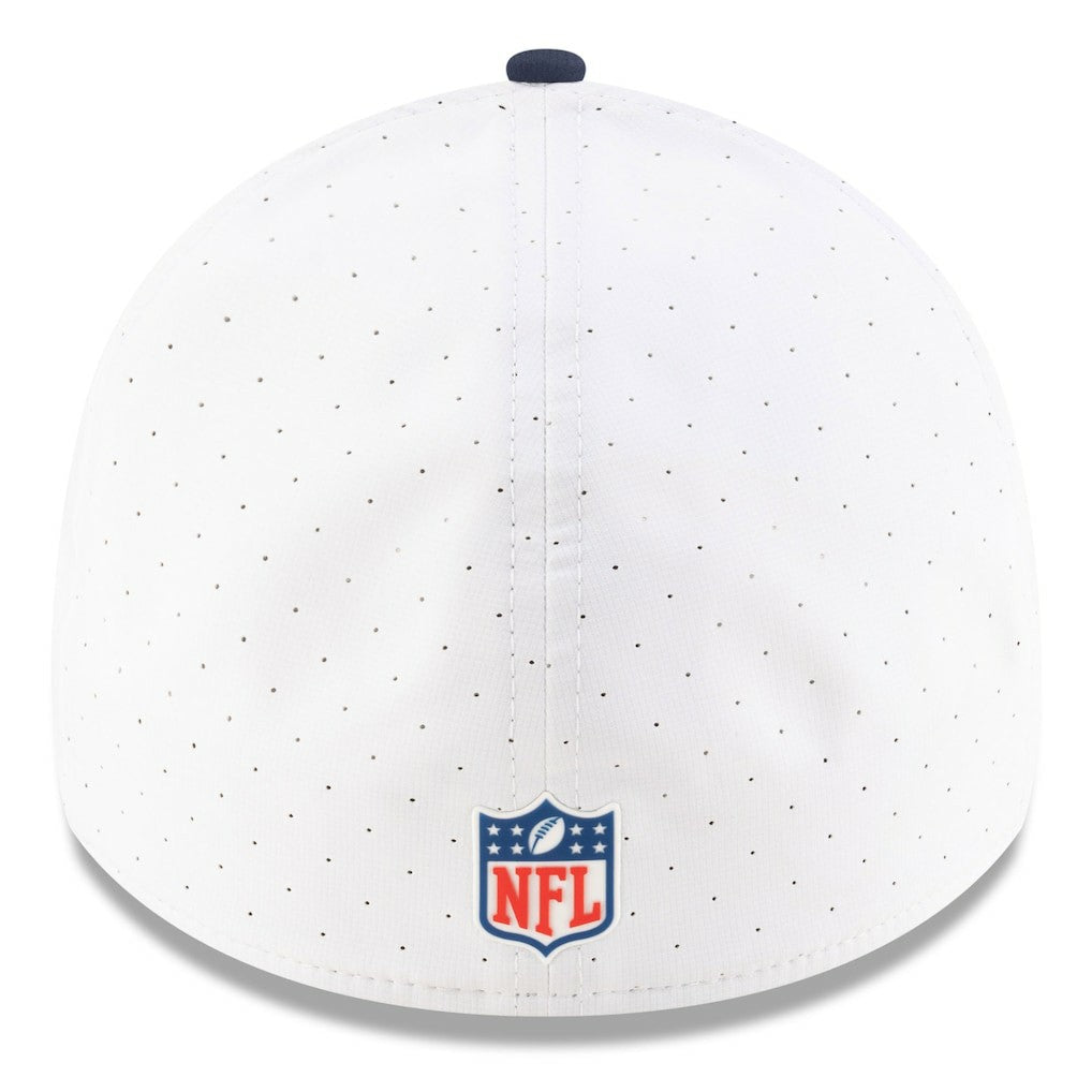 Dallas Cowboys New Era 2025 NFL Training Camp 39THIRTY Flex Hat - White/Navy sale