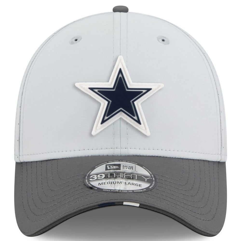 Dallas Cowboys New Era 2025 NFL Training Camp 39THIRTY Flex Hat - Gray/Graphite online