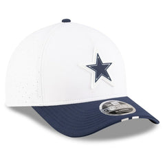 Dallas Cowboys New Era 2025 NFL Training Camp A-Frame 9FORTY Adjustable Hat - White/Navy on sale