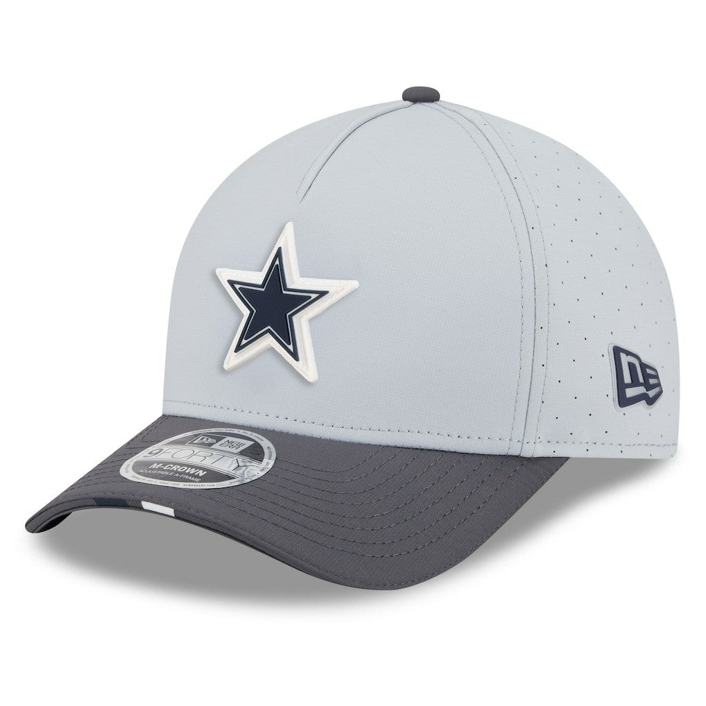 Dallas Cowboys New Era 2025 NFL Training Camp A-Frame 9FORTY Adjustable Hat - Gray/Graphite discount
