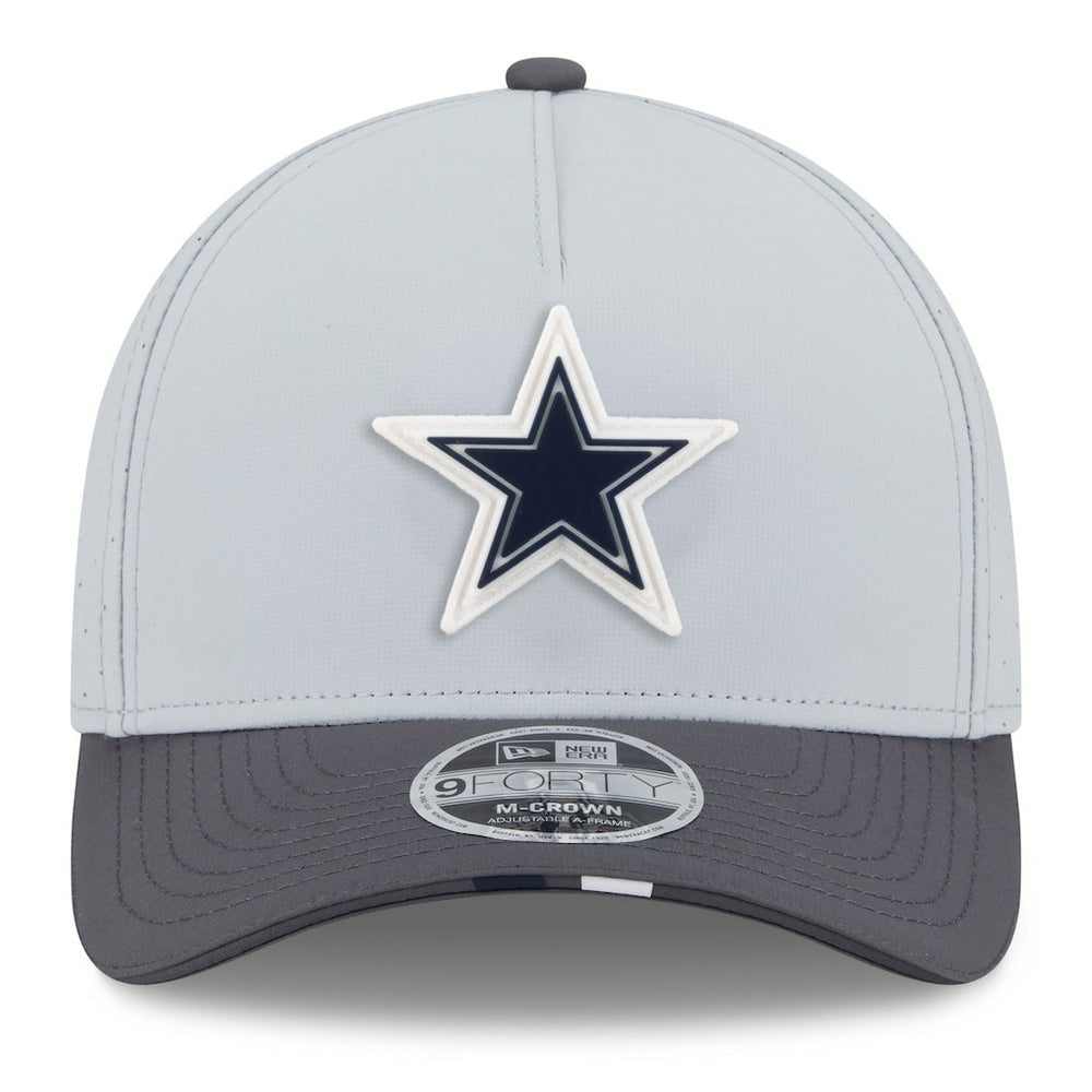 Dallas Cowboys New Era 2025 NFL Training Camp A-Frame 9FORTY Adjustable Hat - Gray/Graphite discount