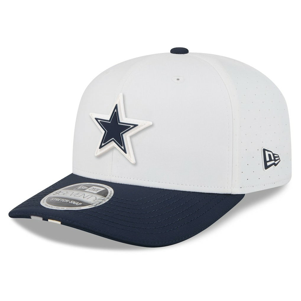 Dallas Cowboys New Era 2025 NFL Training Camp 9SEVENTY Adjustable Hat - White/Navy outlet