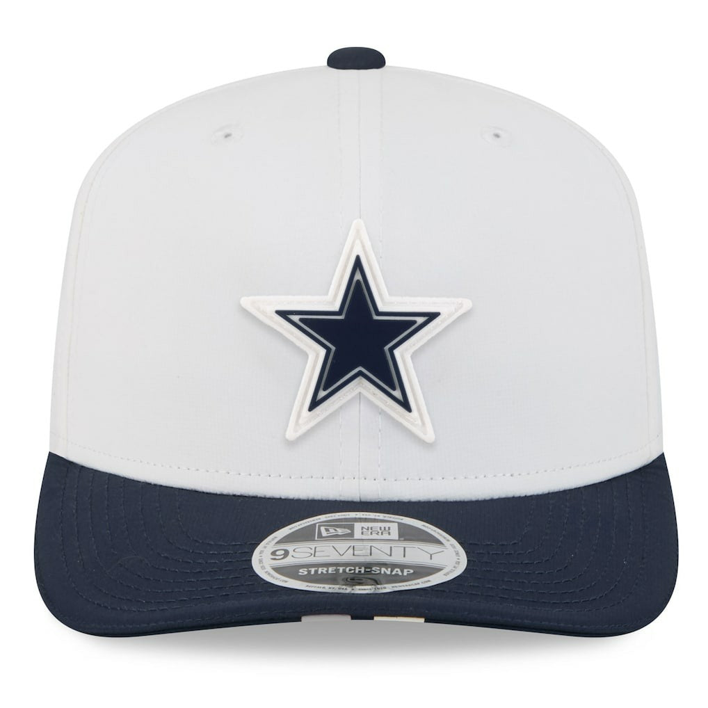 Dallas Cowboys New Era 2025 NFL Training Camp 9SEVENTY Adjustable Hat - White/Navy outlet