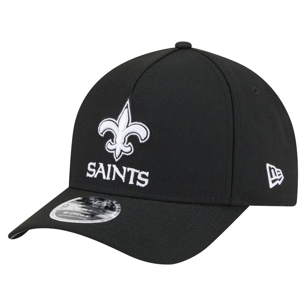 New Orleans Saints New Era Team Collection 9FORTY M-Crown A-Frame Adjustable Hat - Black discount