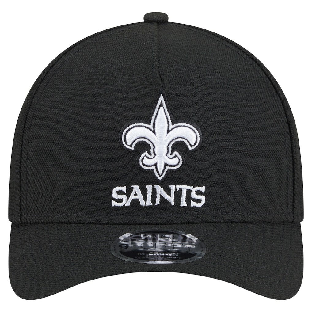 New Orleans Saints New Era Team Collection 9FORTY M-Crown A-Frame Adjustable Hat - Black discount
