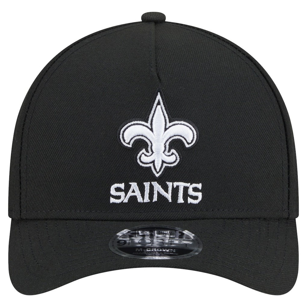 New Orleans Saints New Era Team Collection 9FORTY M-Crown A-Frame Adjustable Hat - Black discount