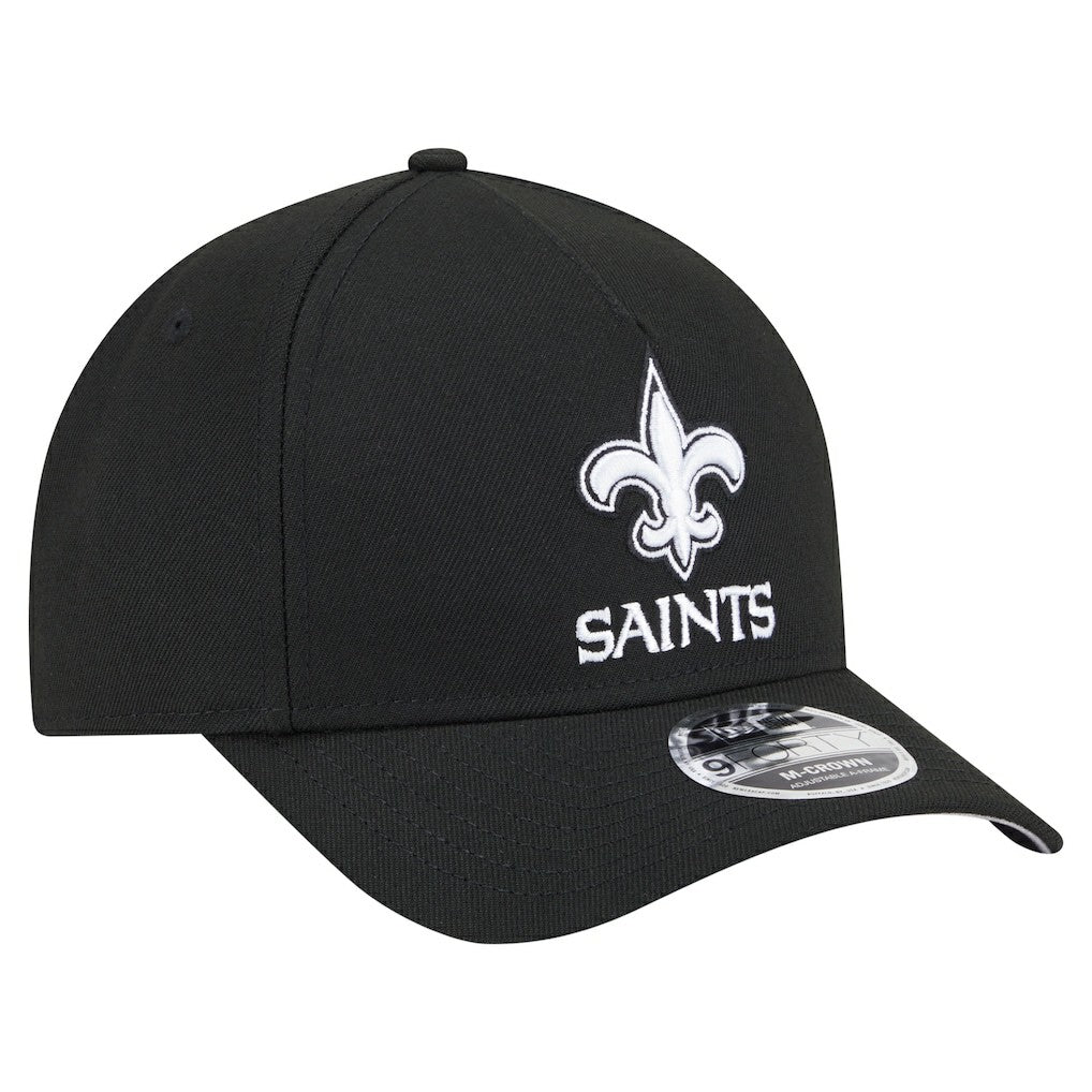 New Orleans Saints New Era Team Collection 9FORTY M-Crown A-Frame Adjustable Hat - Black discount