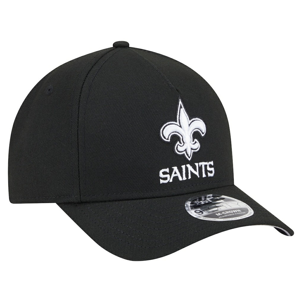 New Orleans Saints New Era Team Collection 9FORTY M-Crown A-Frame Adjustable Hat - Black discount