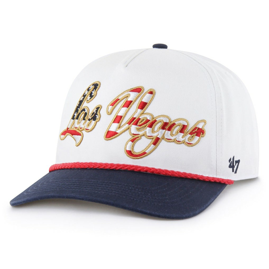 Las Vegas Raiders '47 Patriotic Overhand Hitch Adjustable Hat - White on sale
