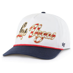 Las Vegas Raiders '47 Patriotic Overhand Hitch Adjustable Hat - White on sale