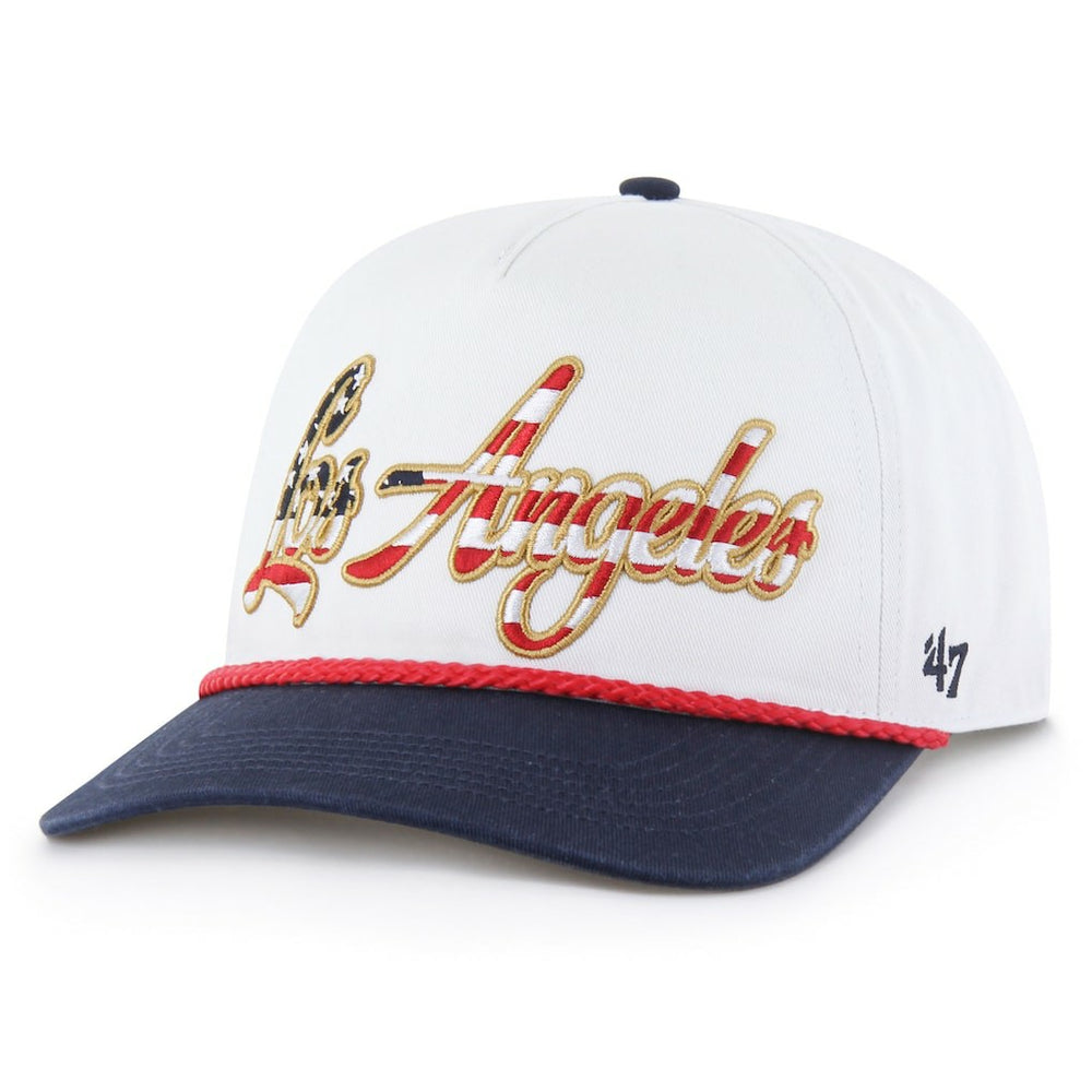 Los Angeles Chargers '47 Patriotic Overhand Hitch Adjustable Hat - White outlet
