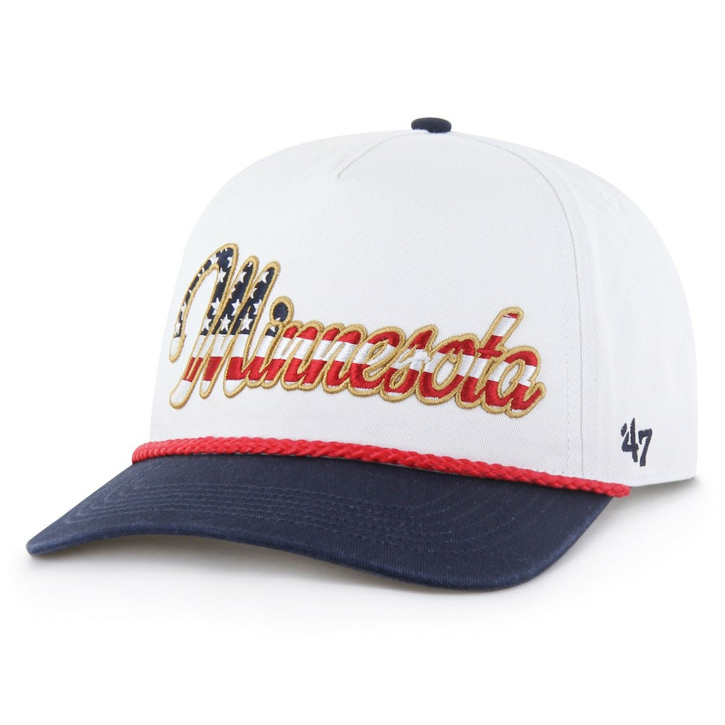 Minnesota Vikings '47 Patriotic Overhand Hitch Adjustable Hat - White discount
