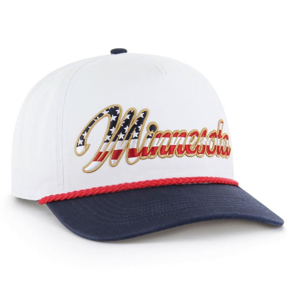 Minnesota Vikings '47 Patriotic Overhand Hitch Adjustable Hat - White discount