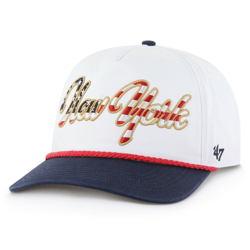 New York Giants '47 Patriotic Overhand Hitch Adjustable Hat - White on sale
