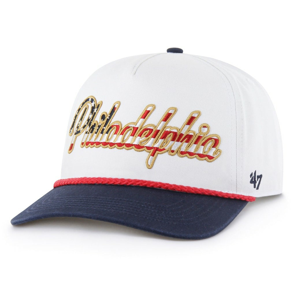Philadelphia Eagles '47 Patriotic Overhand Hitch Adjustable Hat - White discount