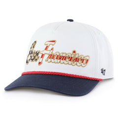 San Francisco 49ers '47 Patriotic Overhand Hitch Adjustable Hat - White on sale