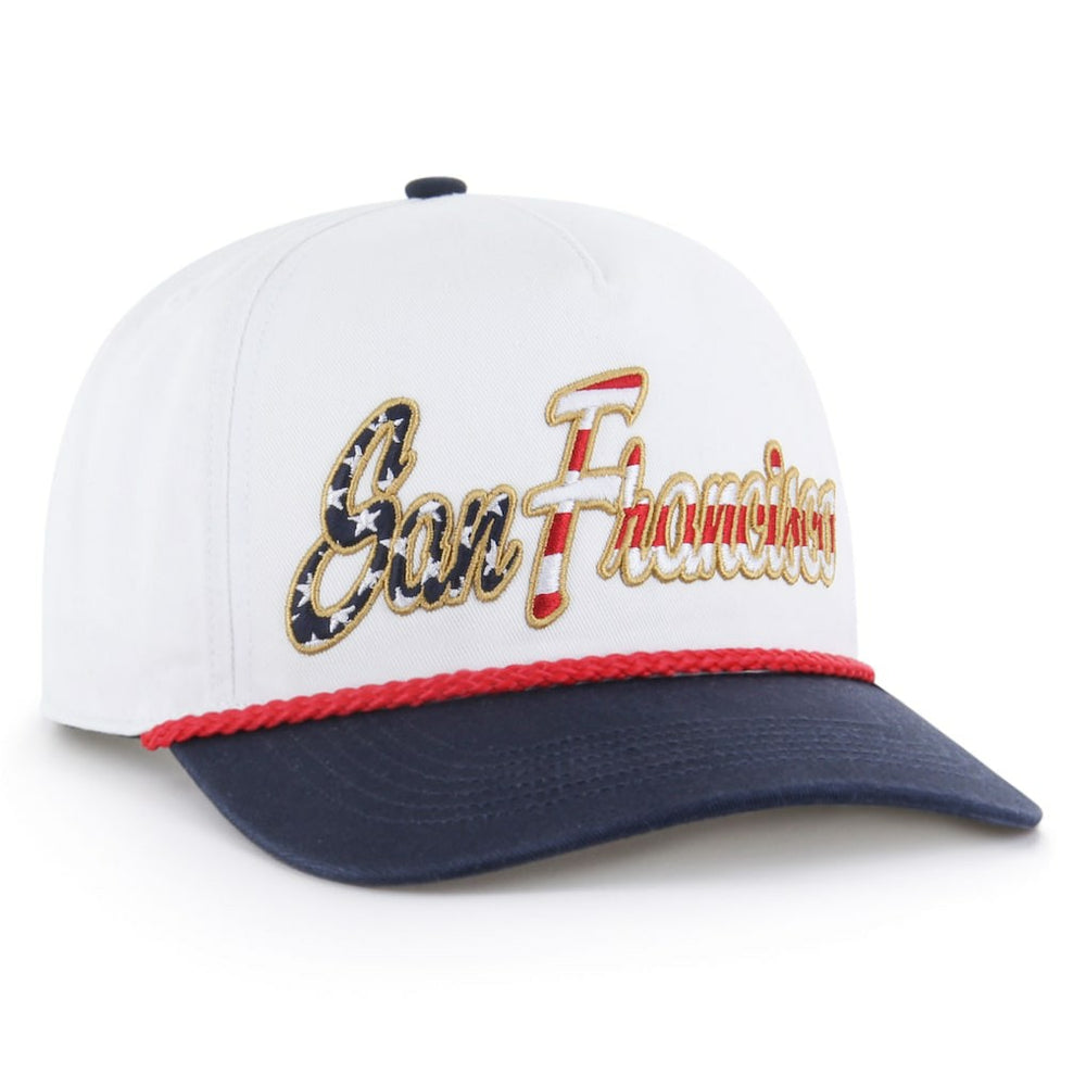 San Francisco 49ers '47 Patriotic Overhand Hitch Adjustable Hat - White on sale