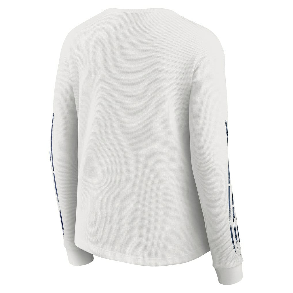 Dallas Cowboys WEAR by Erin Andrews Women's Graphic Waffle Long-Sleeve T-Shirt - White on sale
