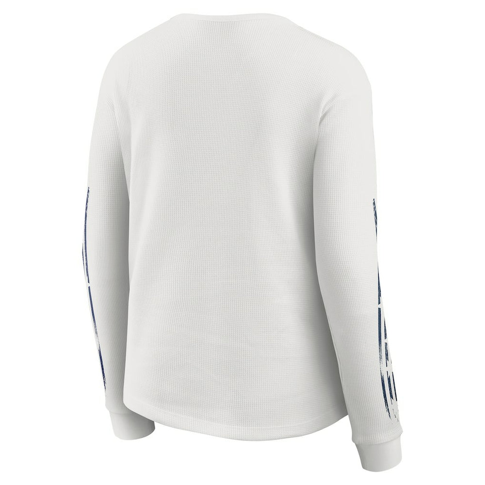 Dallas Cowboys WEAR by Erin Andrews Women's Graphic Waffle Long-Sleeve T-Shirt - White on sale