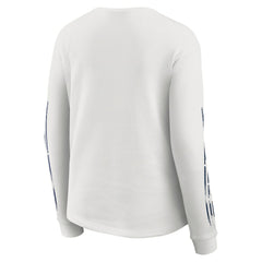 Dallas Cowboys WEAR by Erin Andrews Women's Graphic Waffle Long-Sleeve T-Shirt - White on sale