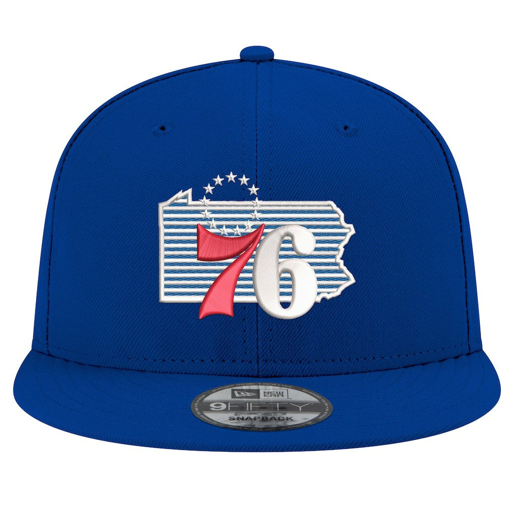 Philadelphia 76ers State Pride 9FIFTY Snapback Hat - Royal | New Era online