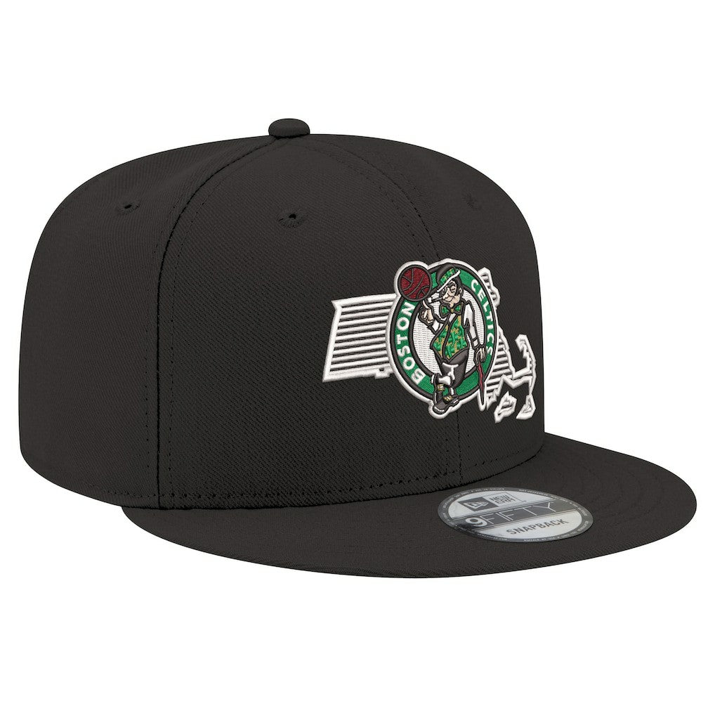 Boston Celtics State Pride 9FIFTY Snapback Hat - Black | New Era online