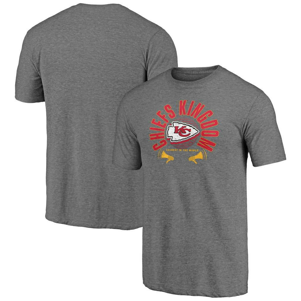 Kansas City Chiefs Hot Route Tri-Blend T-Shirt - Heather Gray sale