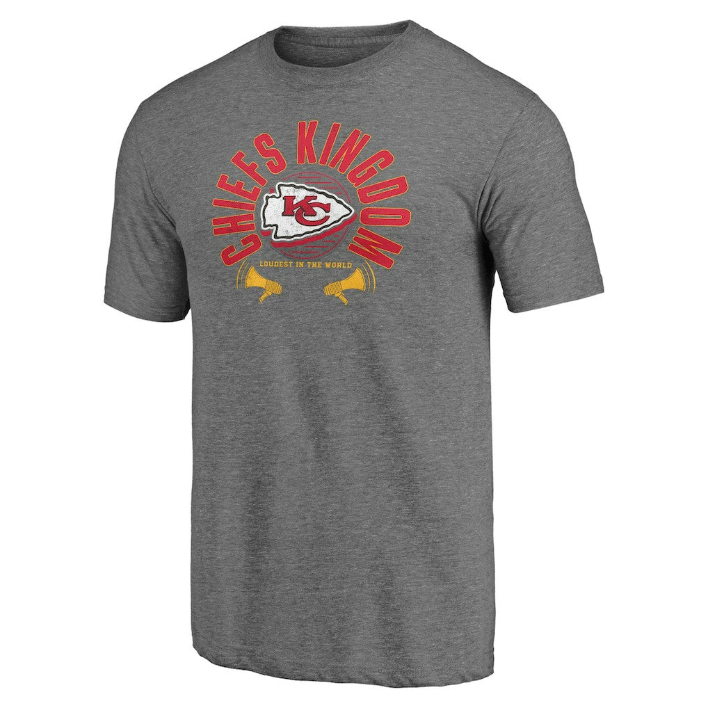 Kansas City Chiefs Hot Route Tri-Blend T-Shirt - Heather Gray sale