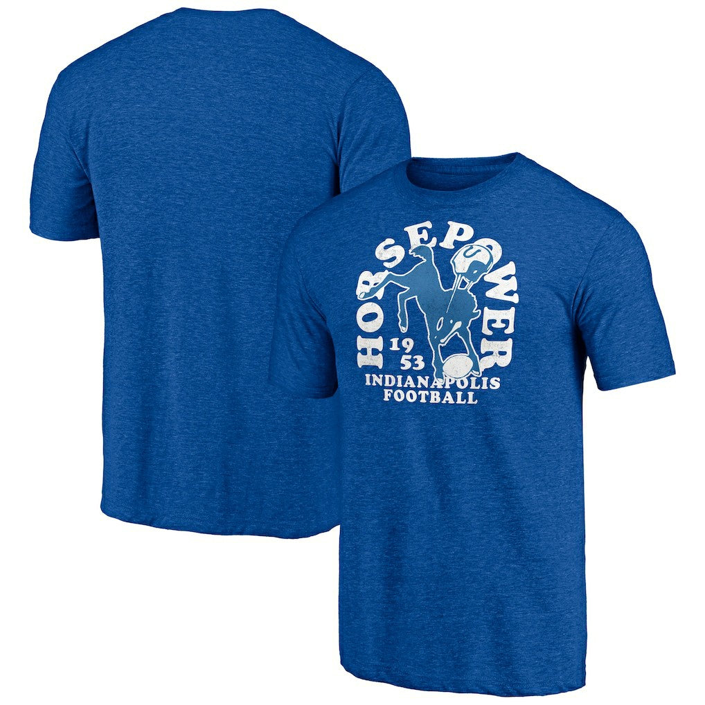 Indianapolis Colts Vintage Tri-Blend T-Shirt - Royal discount