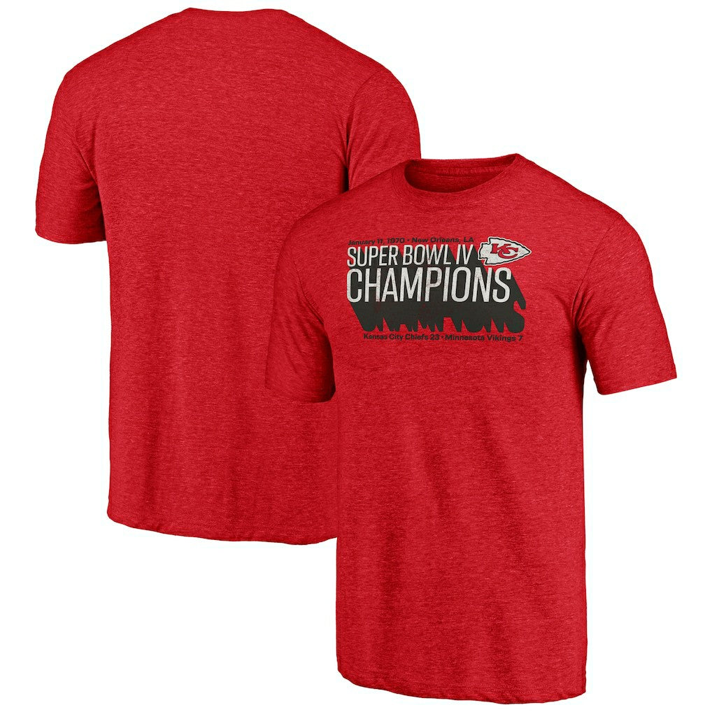 Kansas City Chiefs Vintage Tri-Blend T-Shirt - Red online