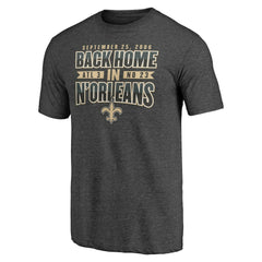 New Orleans Saints Vintage Tri-Blend T-Shirt - Charcoal sale