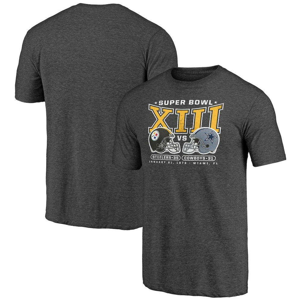 Pittsburgh Steelers Vintage Tri-Blend T-Shirt - Charcoal cheap